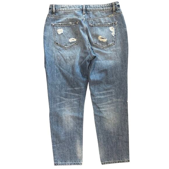 Kancan Distressed Dad Straight Leg Jeans Size 28 - Picture 5 of 6